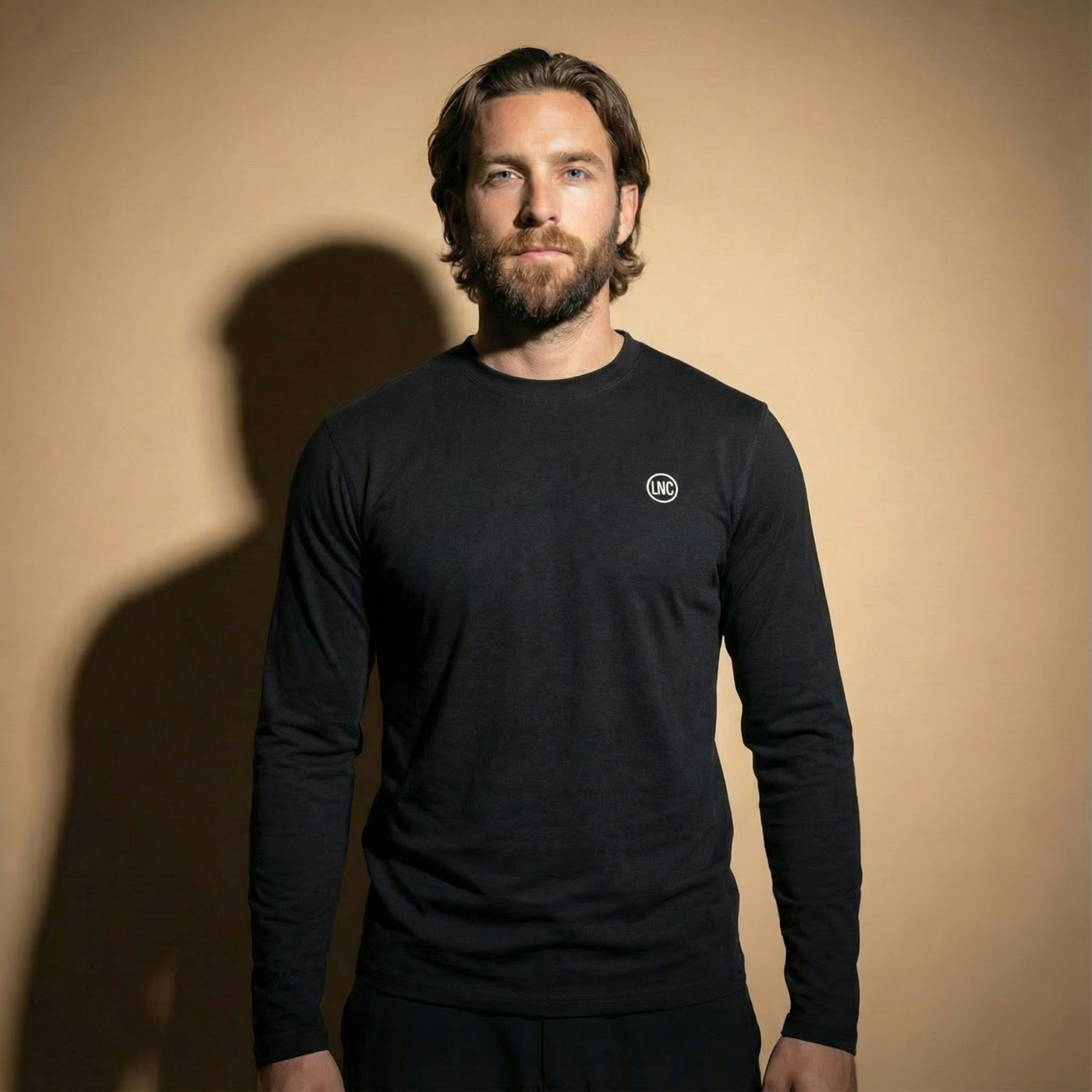 Lynce Mens Premium Merino Long Sleeve Zwart