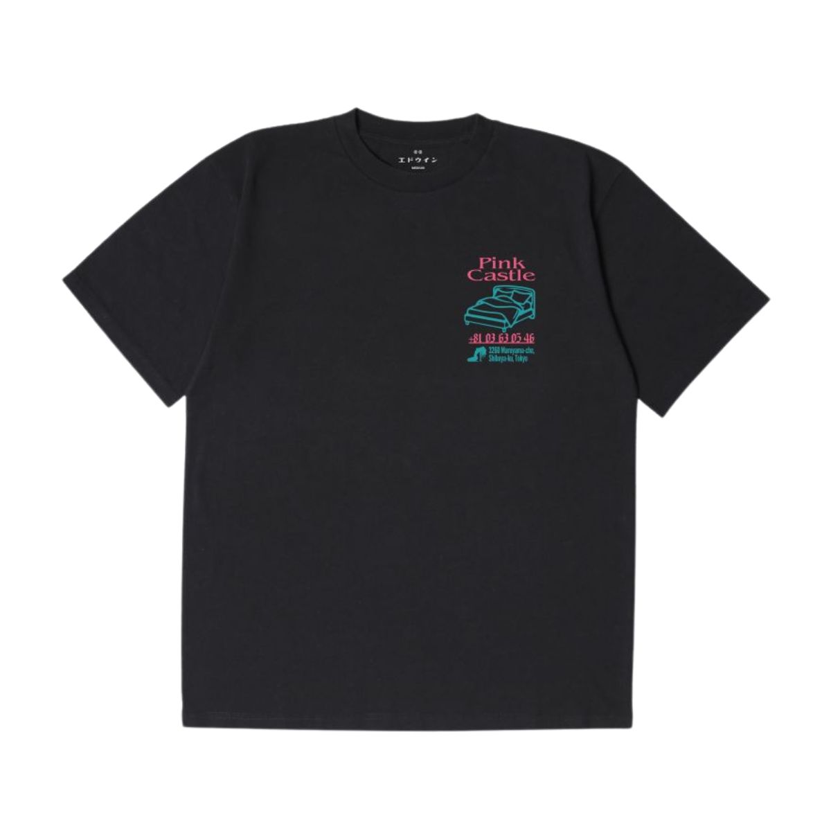 Edwin Europe Mens Castle TS Zwart