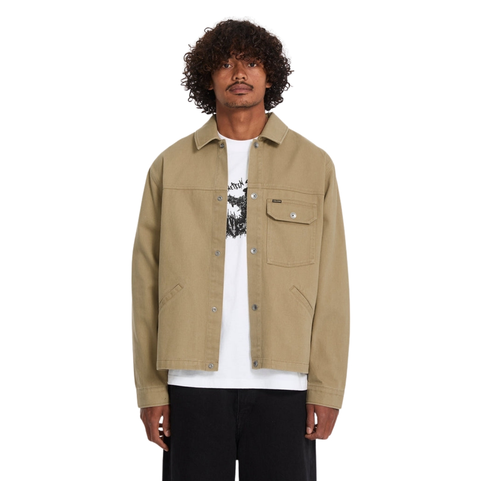 Volcom Mens Lostcontrol Jacket Khaki