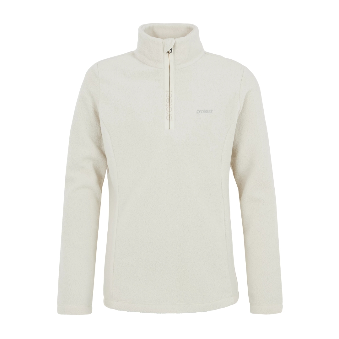Protest Girls Mutey Jr 1/4 Zip Top Blanc | 106 Kit Offwhite