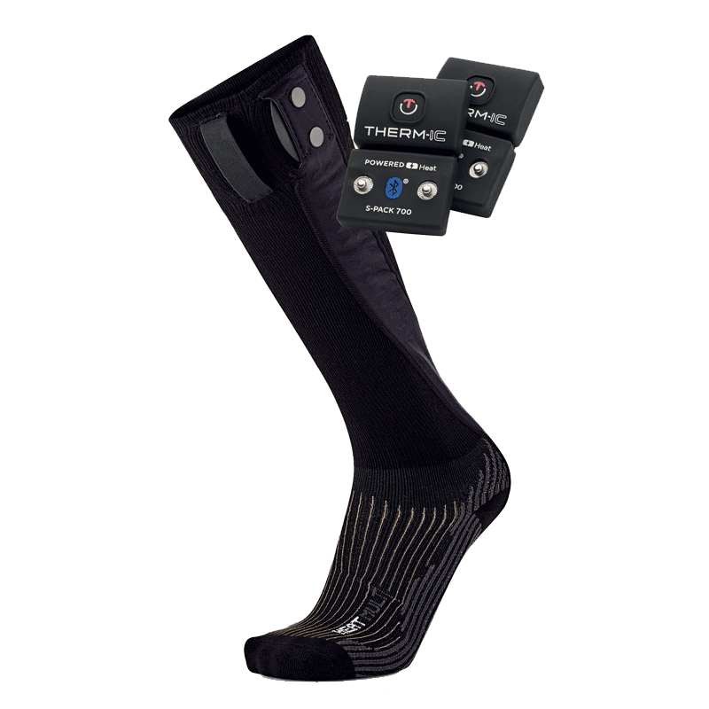 Therm_ic Powersock Set Heat Uni S_Pack Zwart
