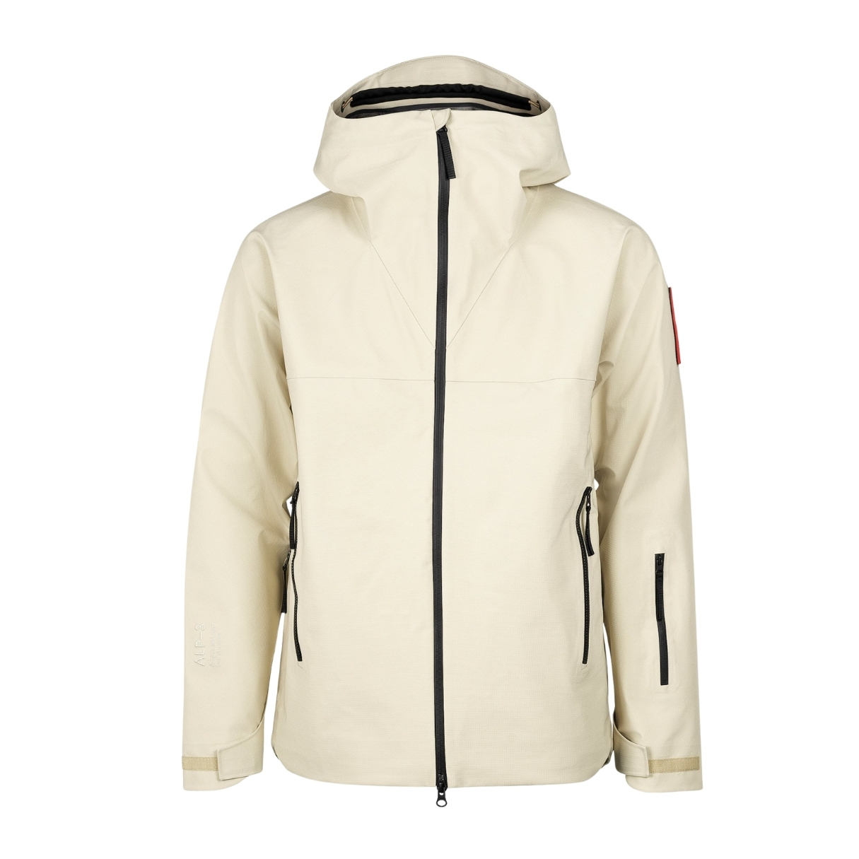 The Mountain Studio Mens 3L Rugged Ripstop Shell Jacket Beige