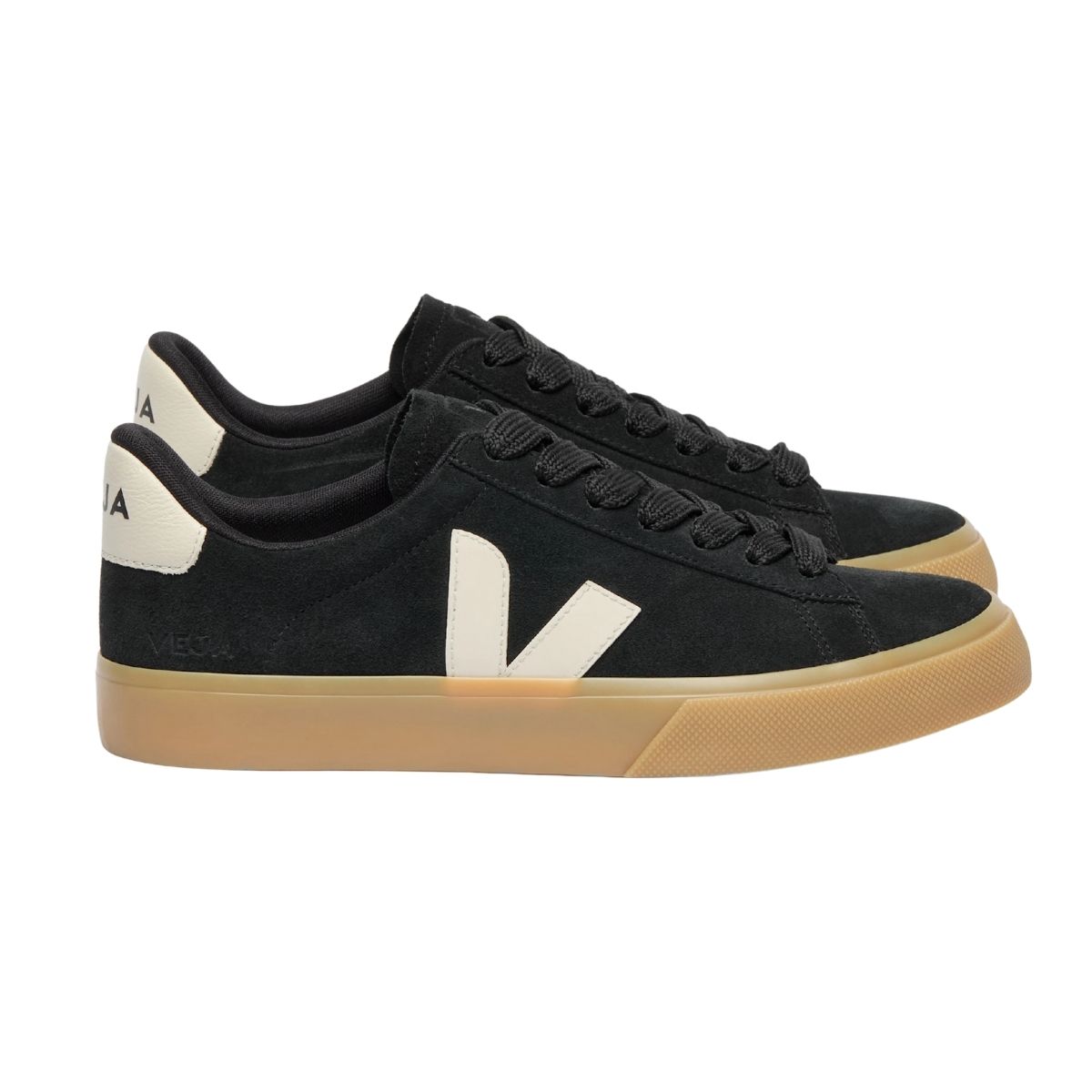 Veja Mens Campo Bold Suede Noir | Black_pierre