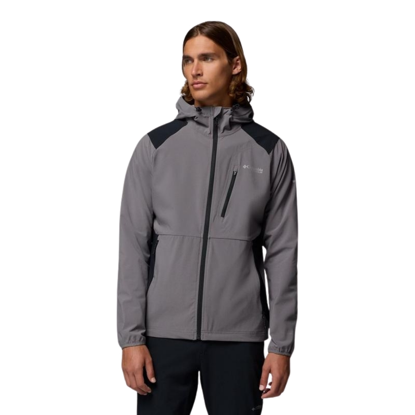 Columbia Mens Triple Canyon Hooded Jacket Grijs