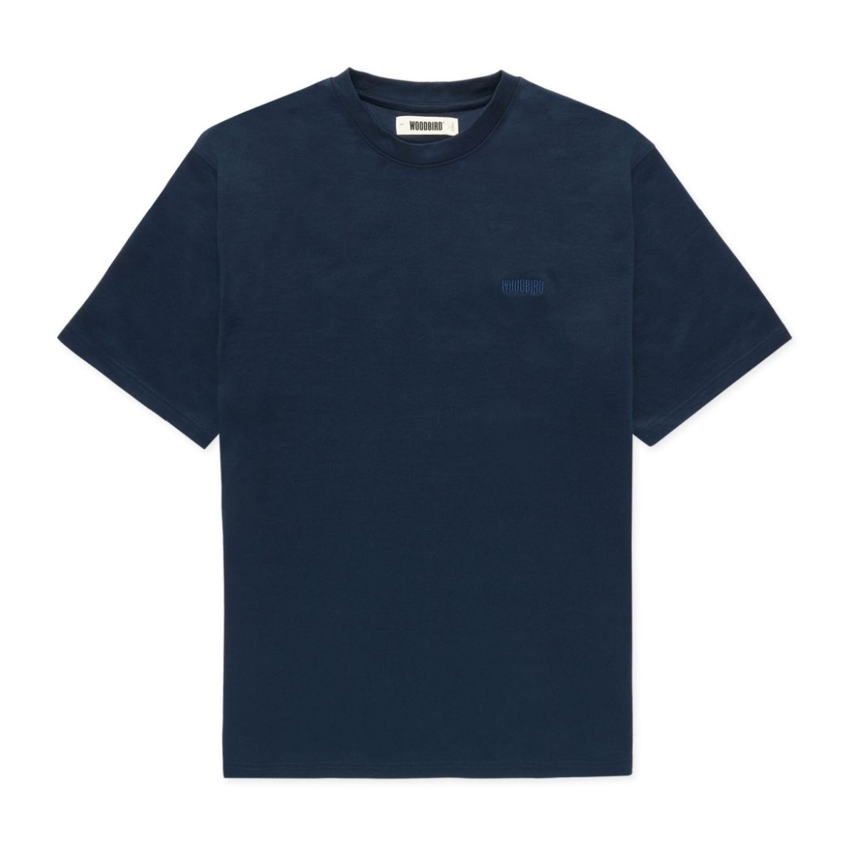 Woodbird Mens WBBaine Cray Tee Marineblauw