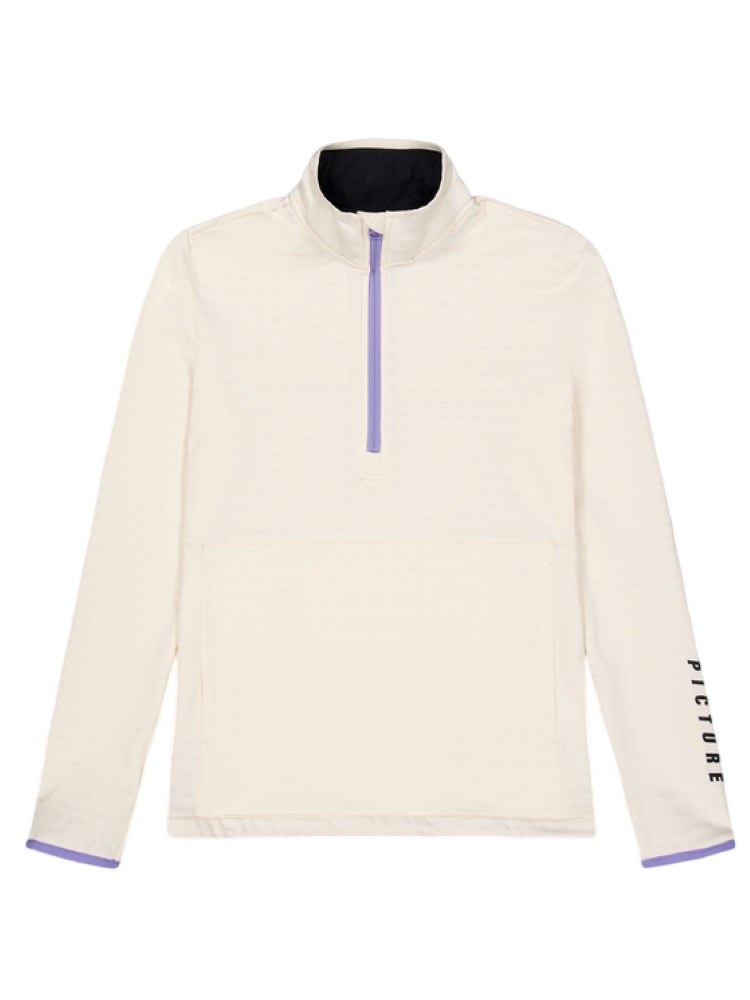 Picture Womens Bake W 1/4 Grid Fleece Blanc | B Vanilla
