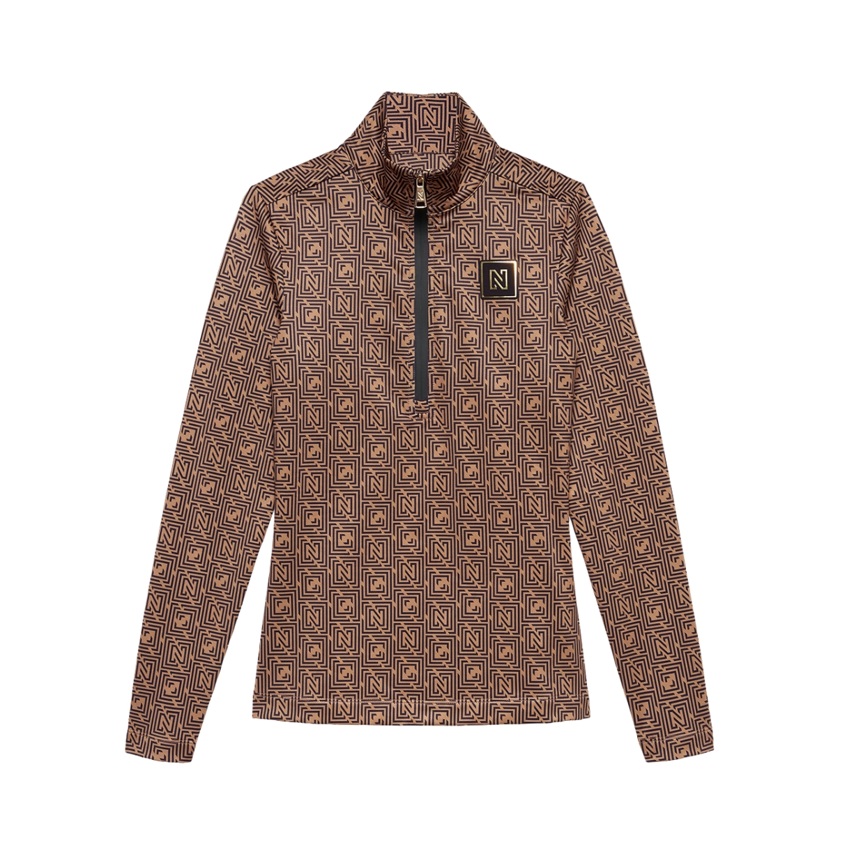 Nikkie Womens Nantes Logo Ski Pully Camel