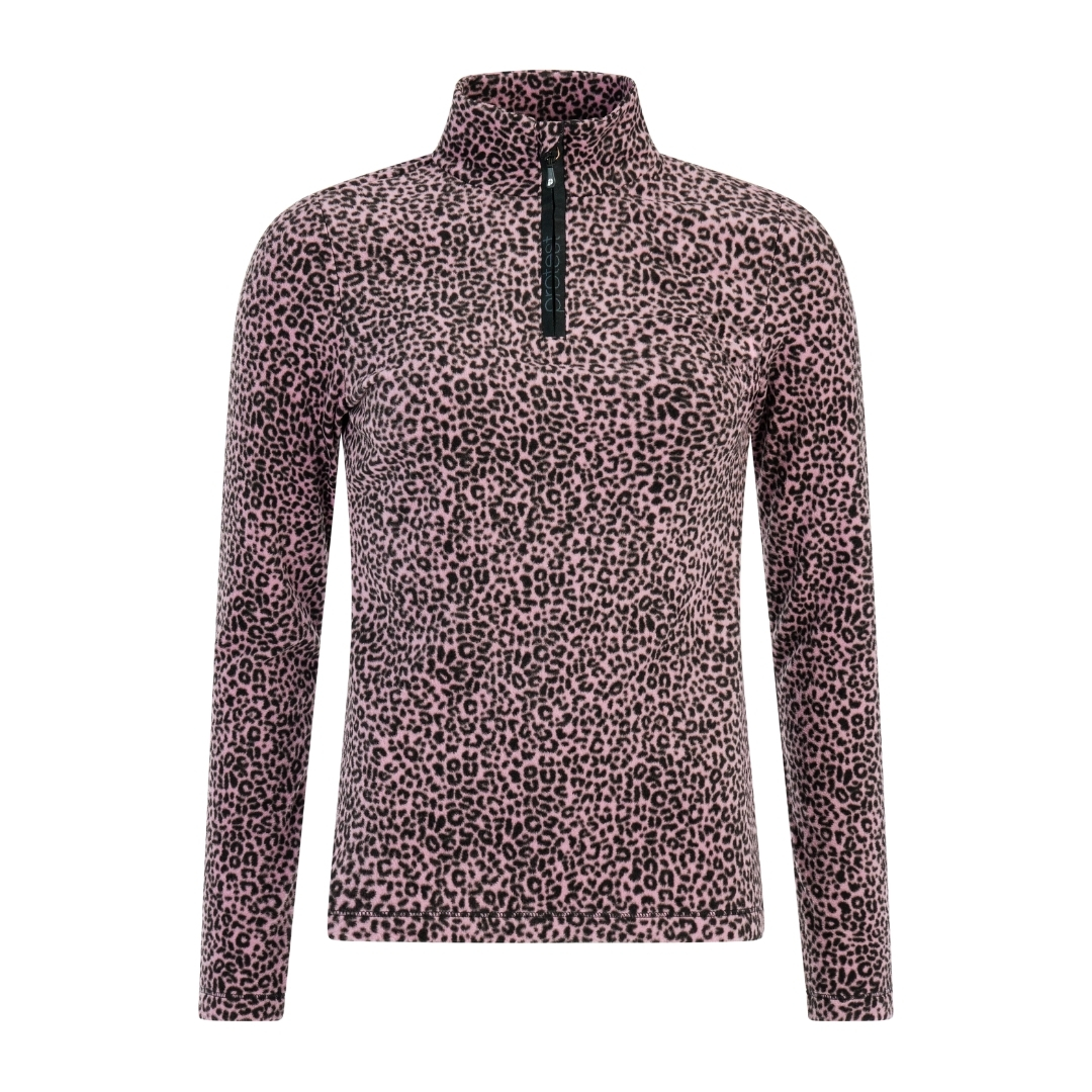 Protest Women’s Prtrefuzzy 1/4 Zip Active Top Roze