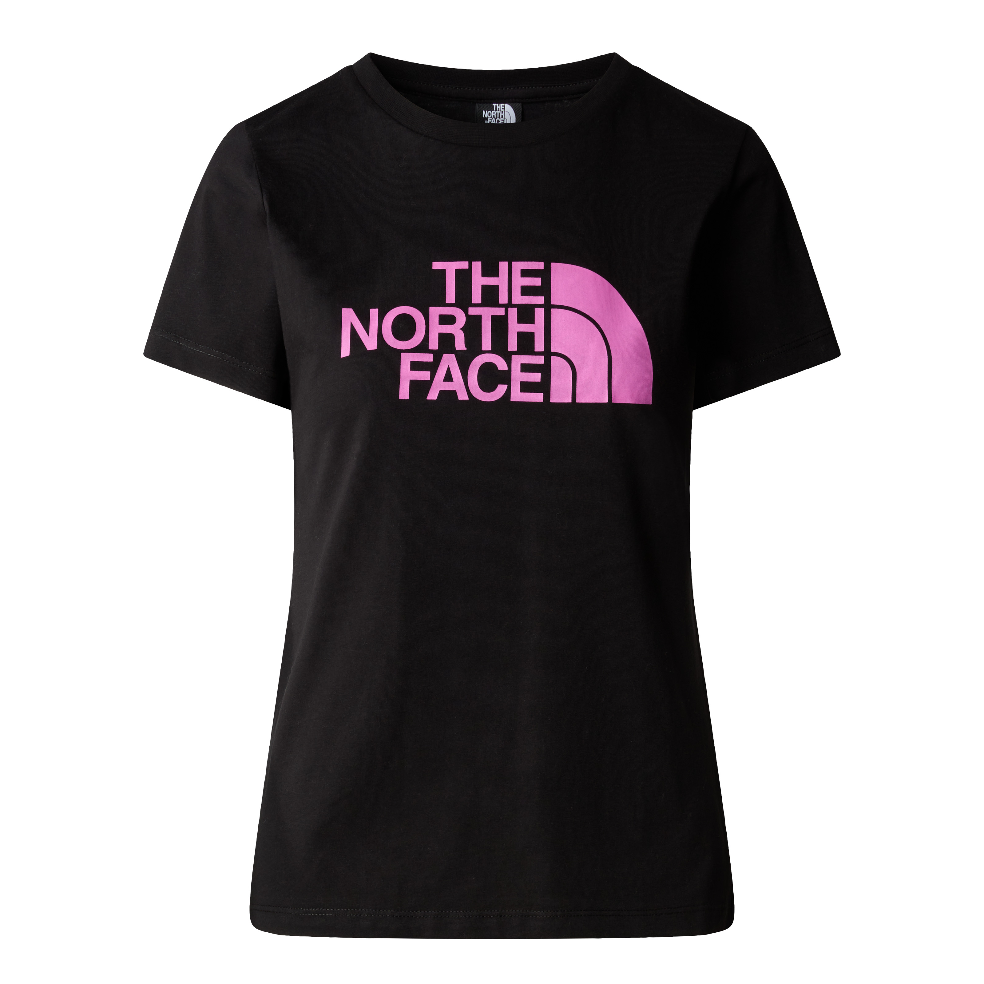 The North Face Women’s S/S Easy Tee Dessin Noir | Yes_tnf_black_violet_crocus