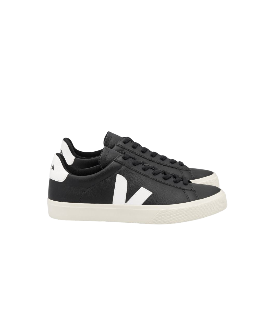 Veja Mens Campo Chromefree Leather Zwart