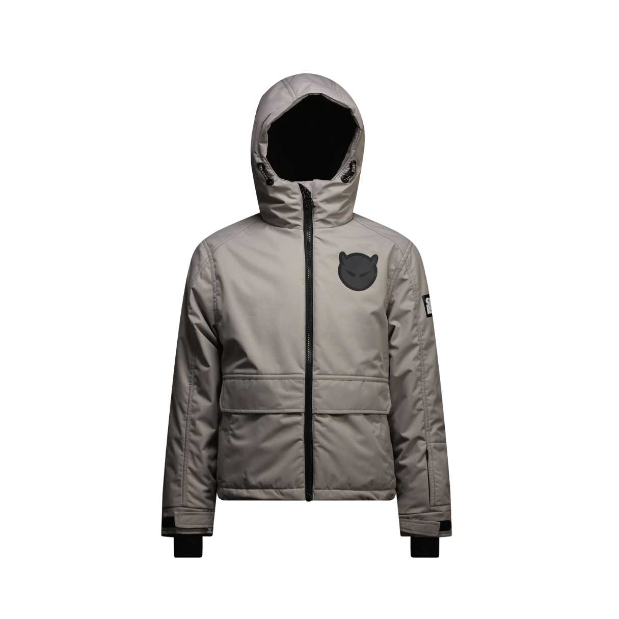 Superrebel Kids Space Ski Technical Fleece Hooded Jacket Grijs