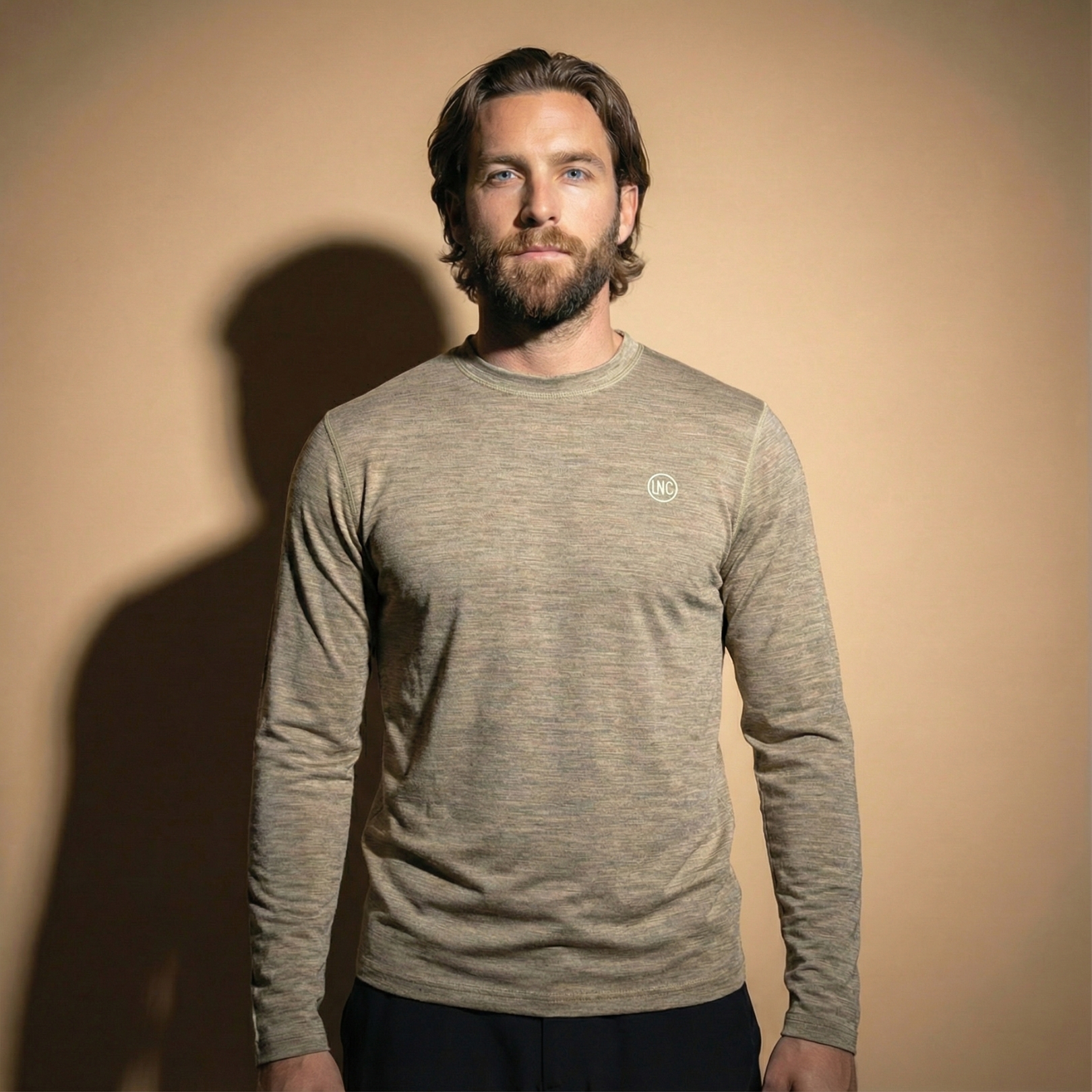 Lynce Mens Premium Merino Long Sleeve Goud