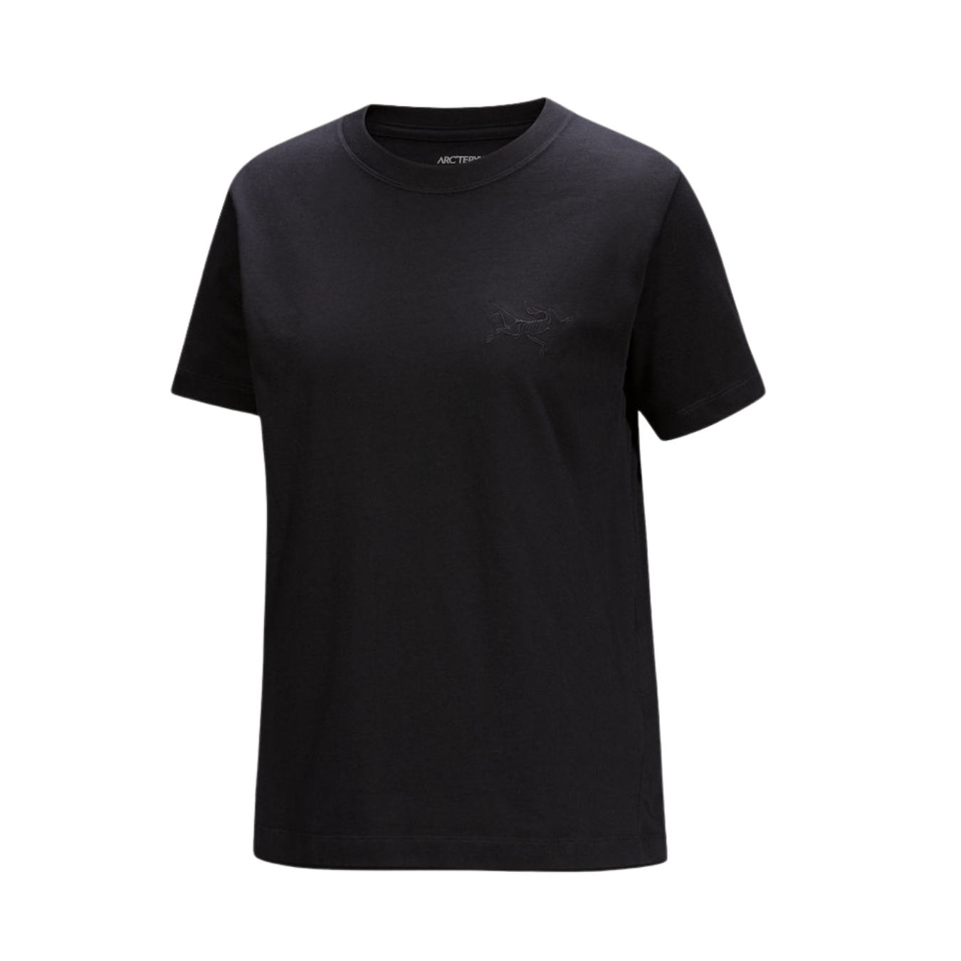 ArcTeryx Womens Kragg Cotton Little Bird Crew SS Zwart