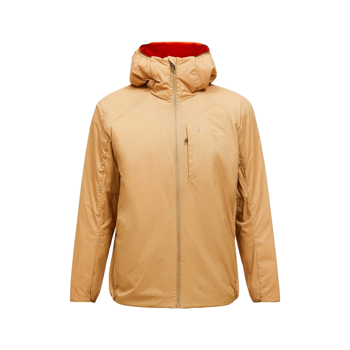 Peak Performance Mens Freelight Reversible Hood Marron Clair | Sierra Sand-solar Burst