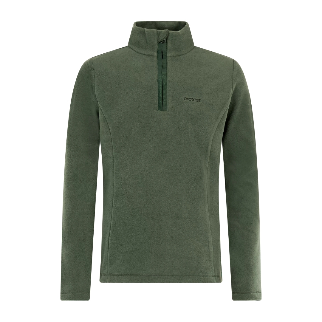 Protest Girls Remutey Jr 1/4 Zip Active Top Vert Fonce |