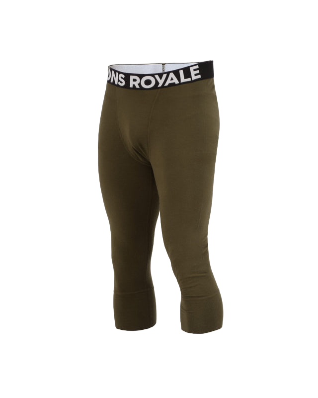 Mons Royale Mens Cascade Merino Flex 3/4 Olijf