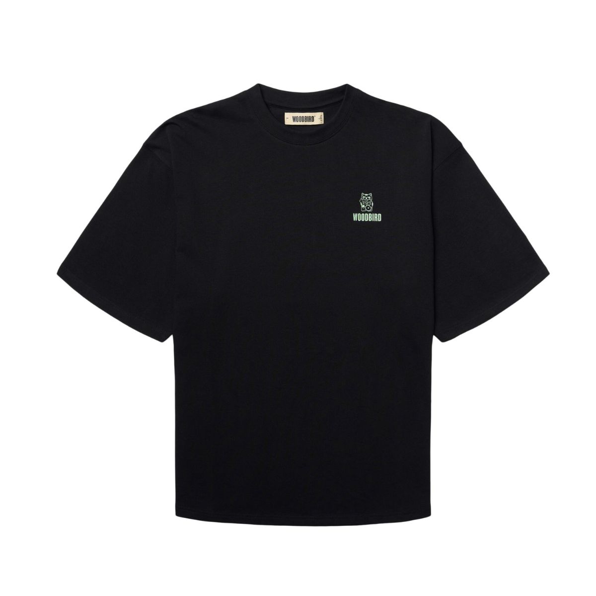 Woodbird Mens WBBeam Lucky Tee Zwart