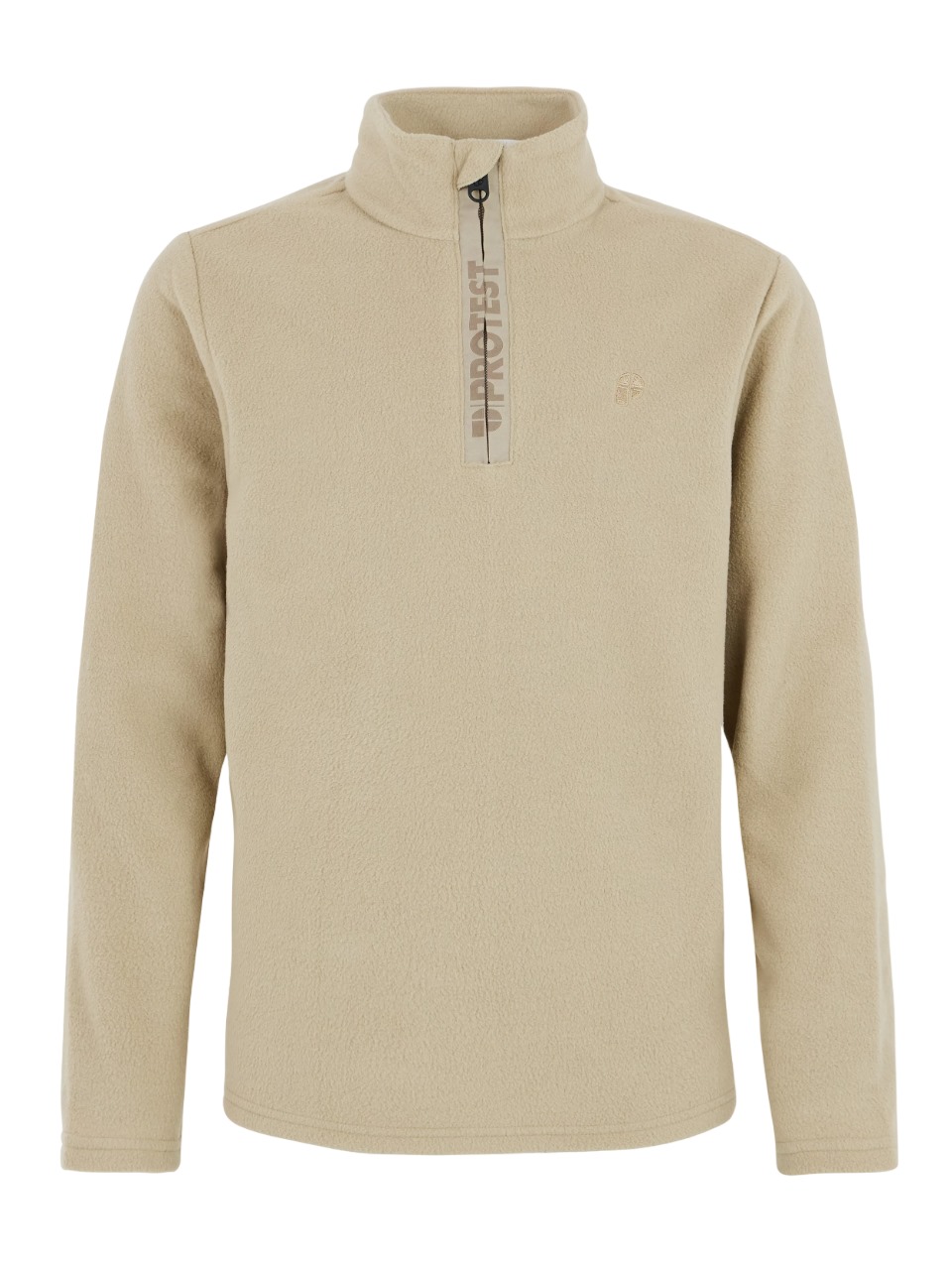 Protest Boys Perfecty Jr 1/4 Zip Top Beige