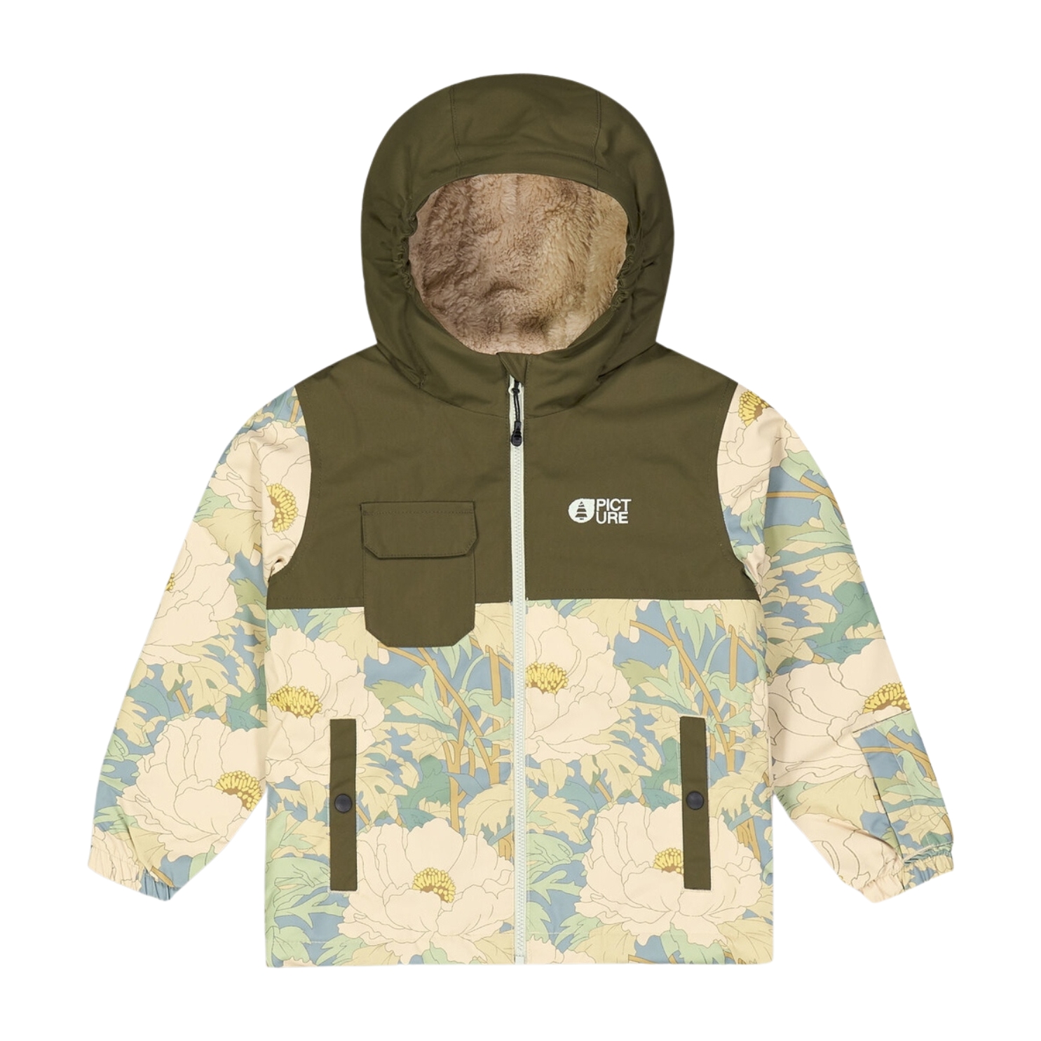 Picture Kids Snowy Printed Toddler Jacket Dessin Marron | Timeless Flower Print