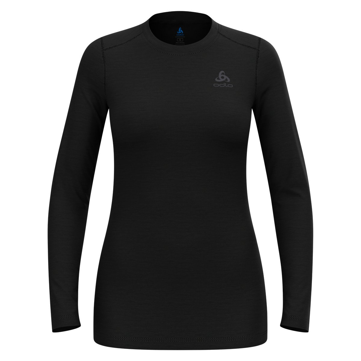 Odlo Womens BL Top Crew Neck L/S Merino 160 Zwart