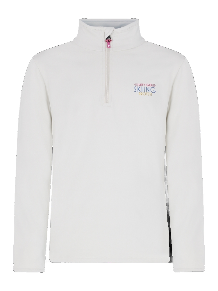 Protest Girls Prtdesra Jr 1/4 Zip Active Top Blanc |