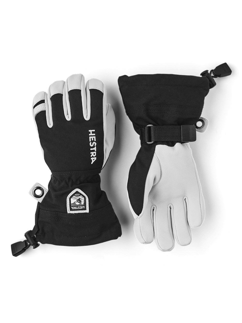 Hestra Army Leather Heli Ski Jr 5-finger Zwart
