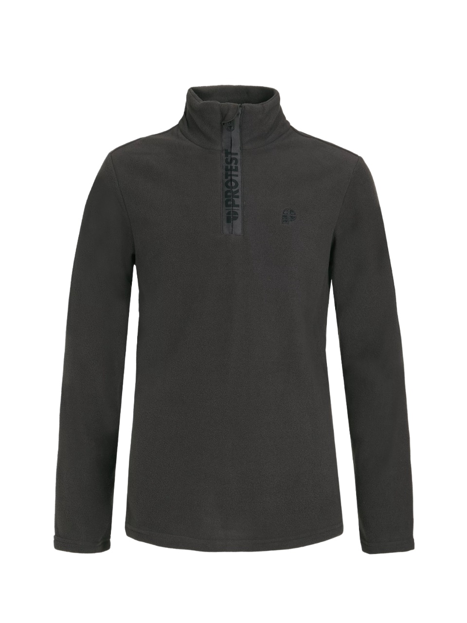 Protest Boys Perfecty Jr 1/4 Zip Top Gris Fonce