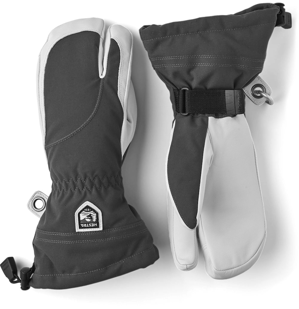 Hestra Heli Ski Female – 3 finger Dessin Gris