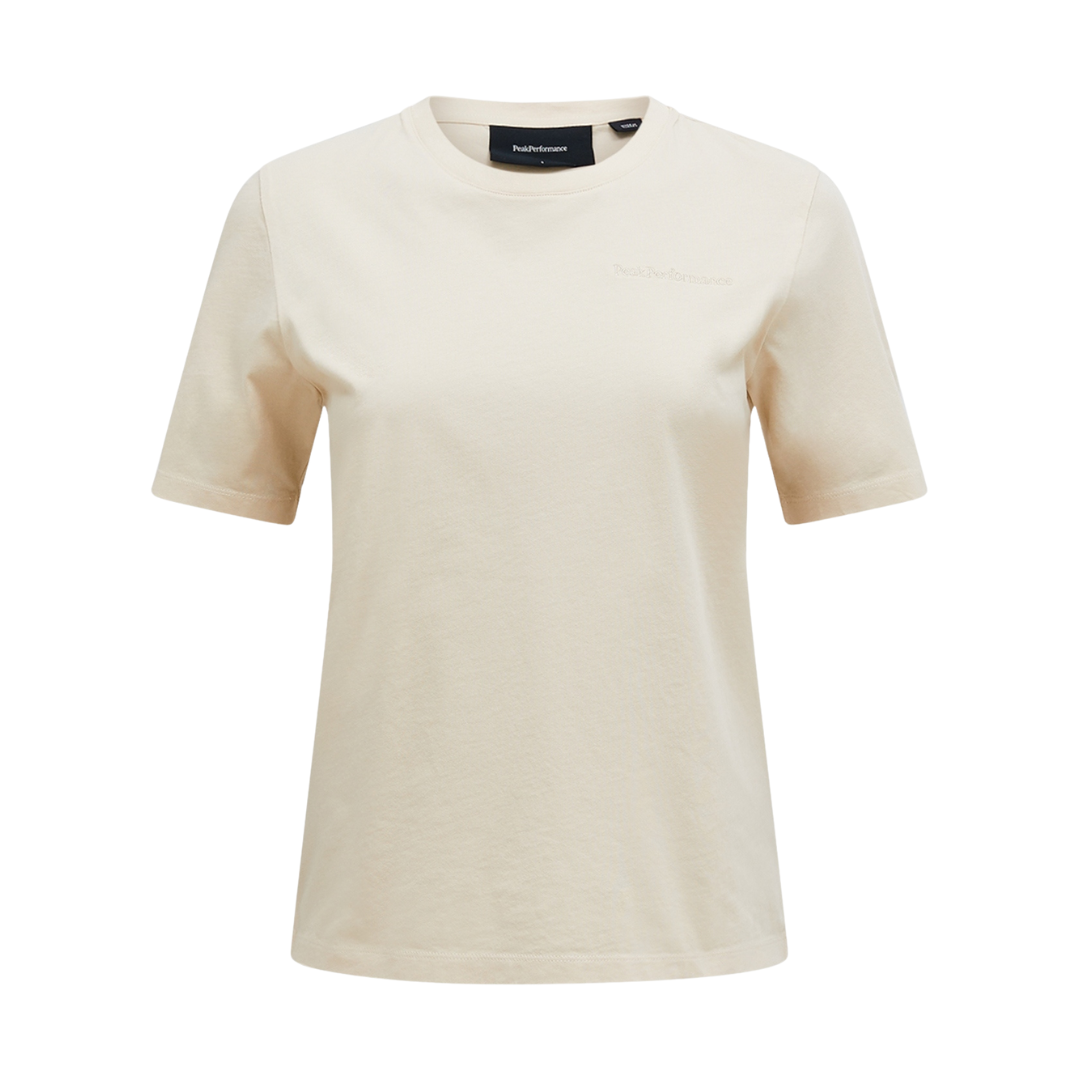 Peak Performance Womens Original Small Logo Tee Beige