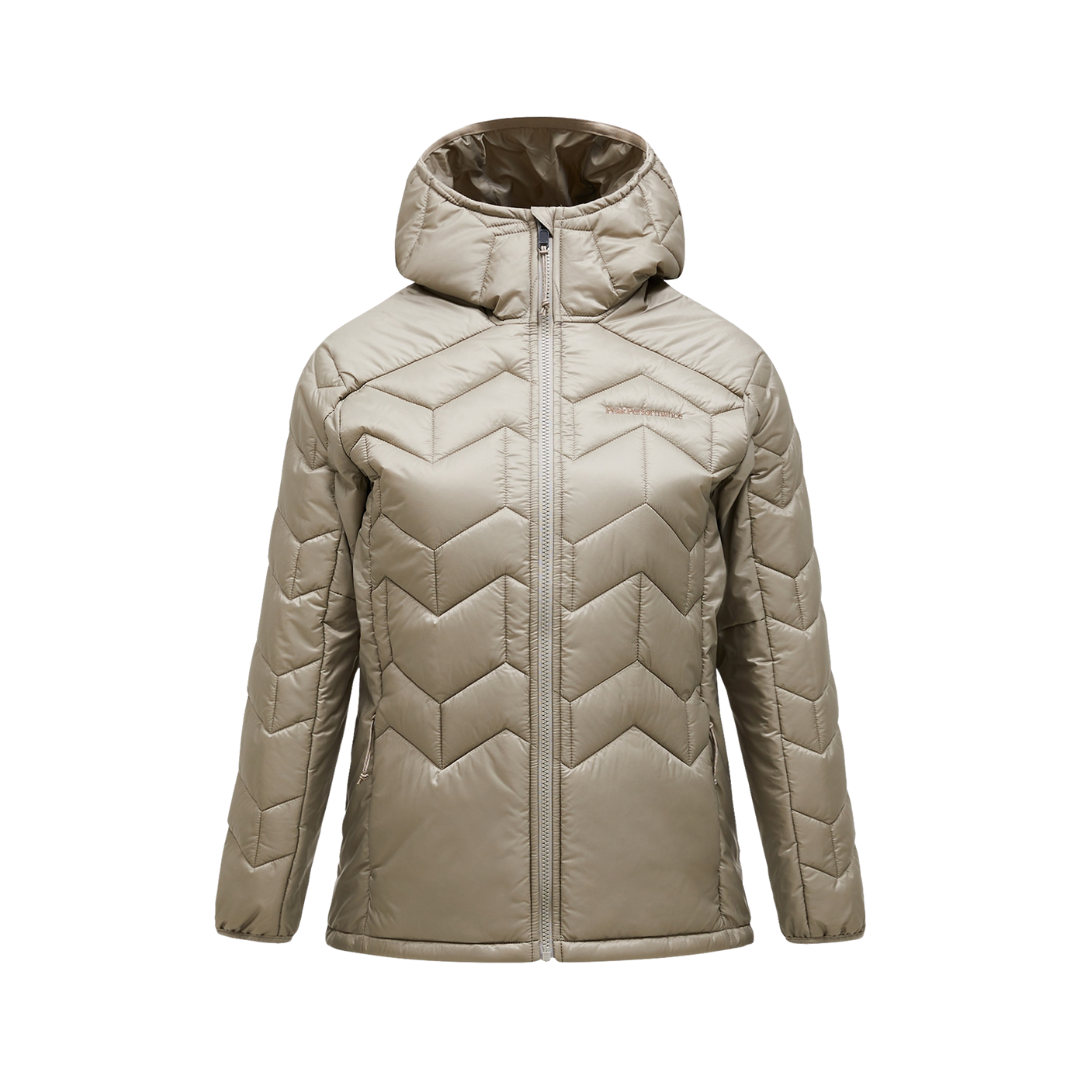 Peak Performance Womens Elevate Liner Hood Jacket Beige