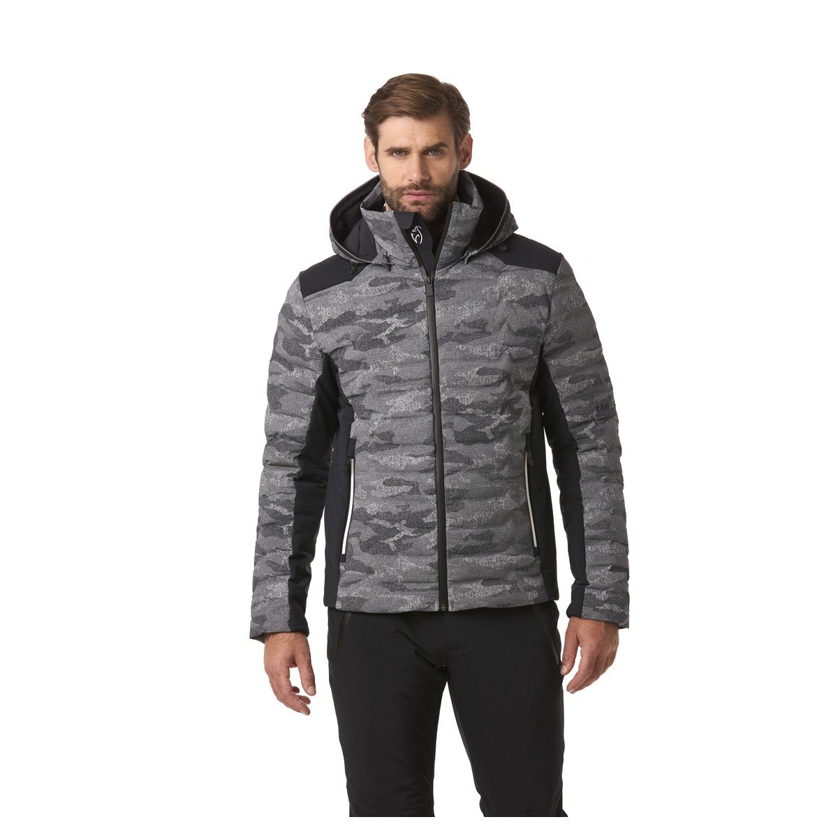Toni Sailer Matthew Print Men Ski Jacket Grijs
