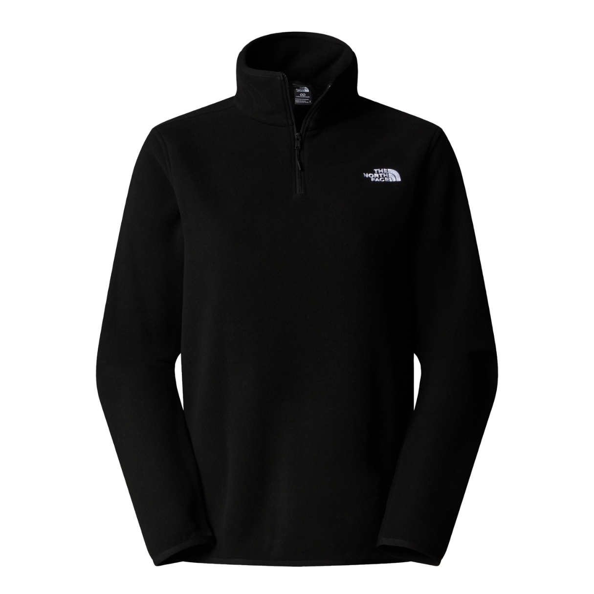 The North Face Womens Glacier Fleece 1/4 Zip Jacket Zwart