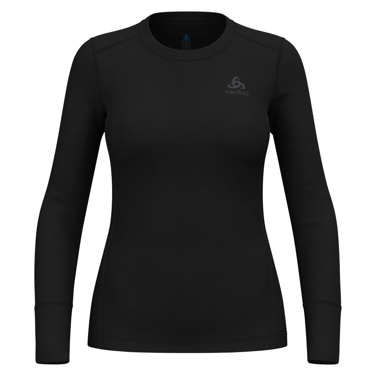 Odlo Womens BL Top Crew Neck L/S Merino 200 Zwart