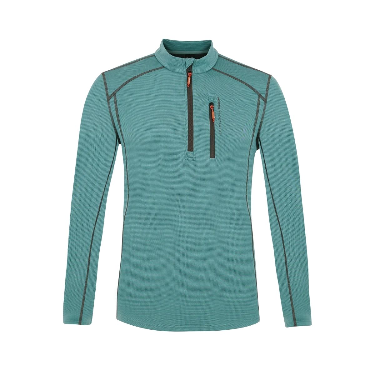 Protest Mens Prtkurano 1/4 Zip Top Turquoise