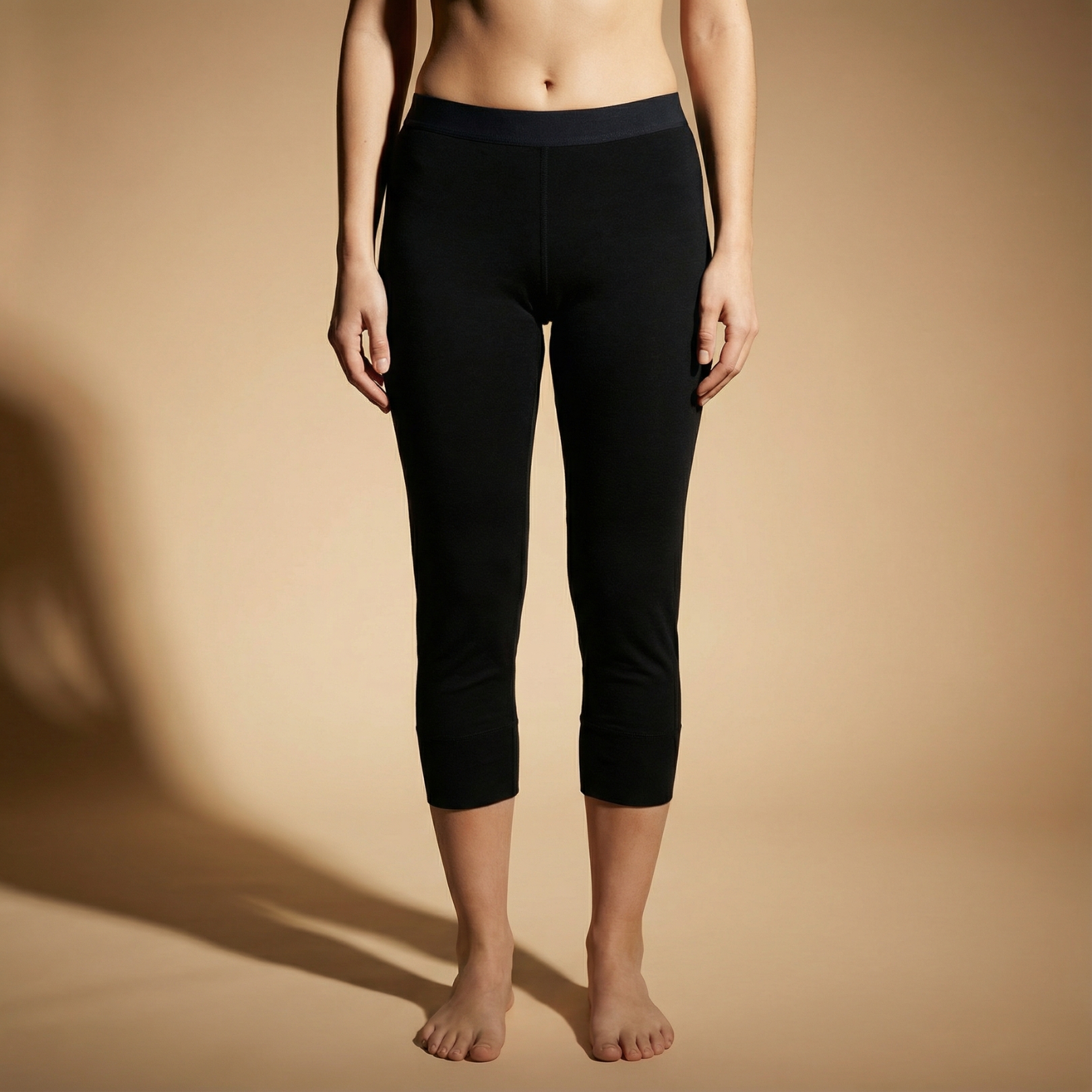 Lynce Womens Premium Merino 3/4 Pant Zwart