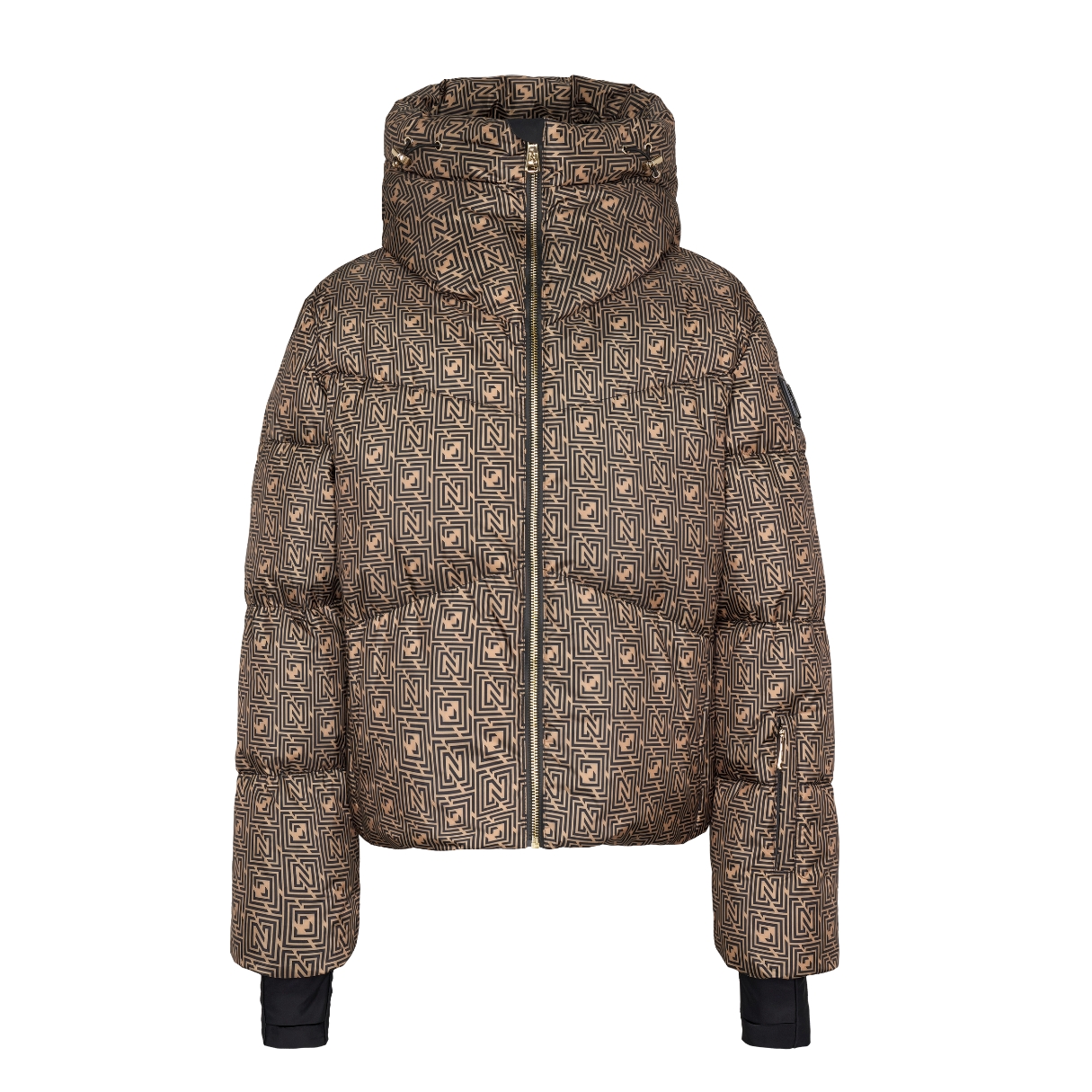 Nikkie Womens Newport Logo Jacket Camel