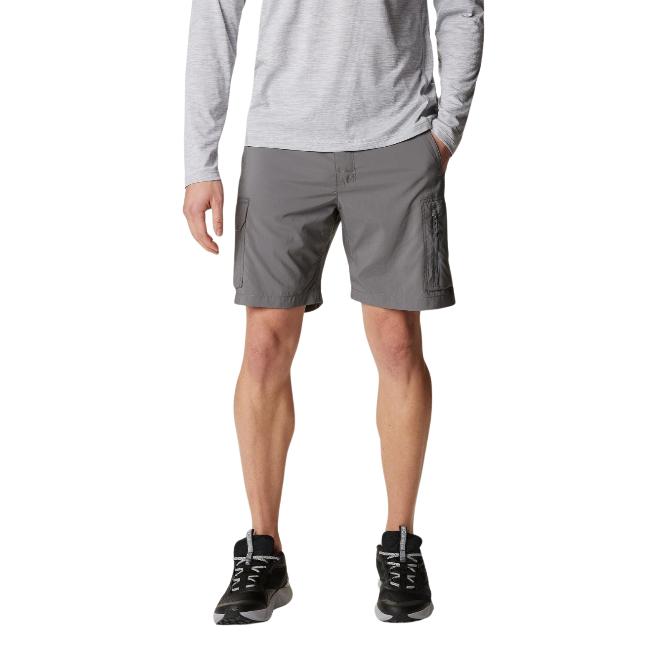 Columbia Mens Ridge Utility Cargo Short Grijs