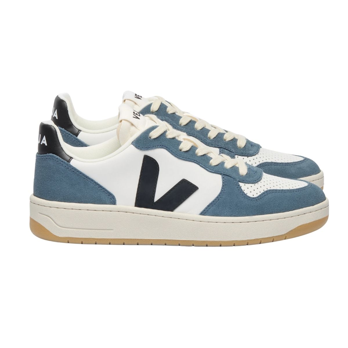Veja Mens V-10 Prime Blanc | White_black_california