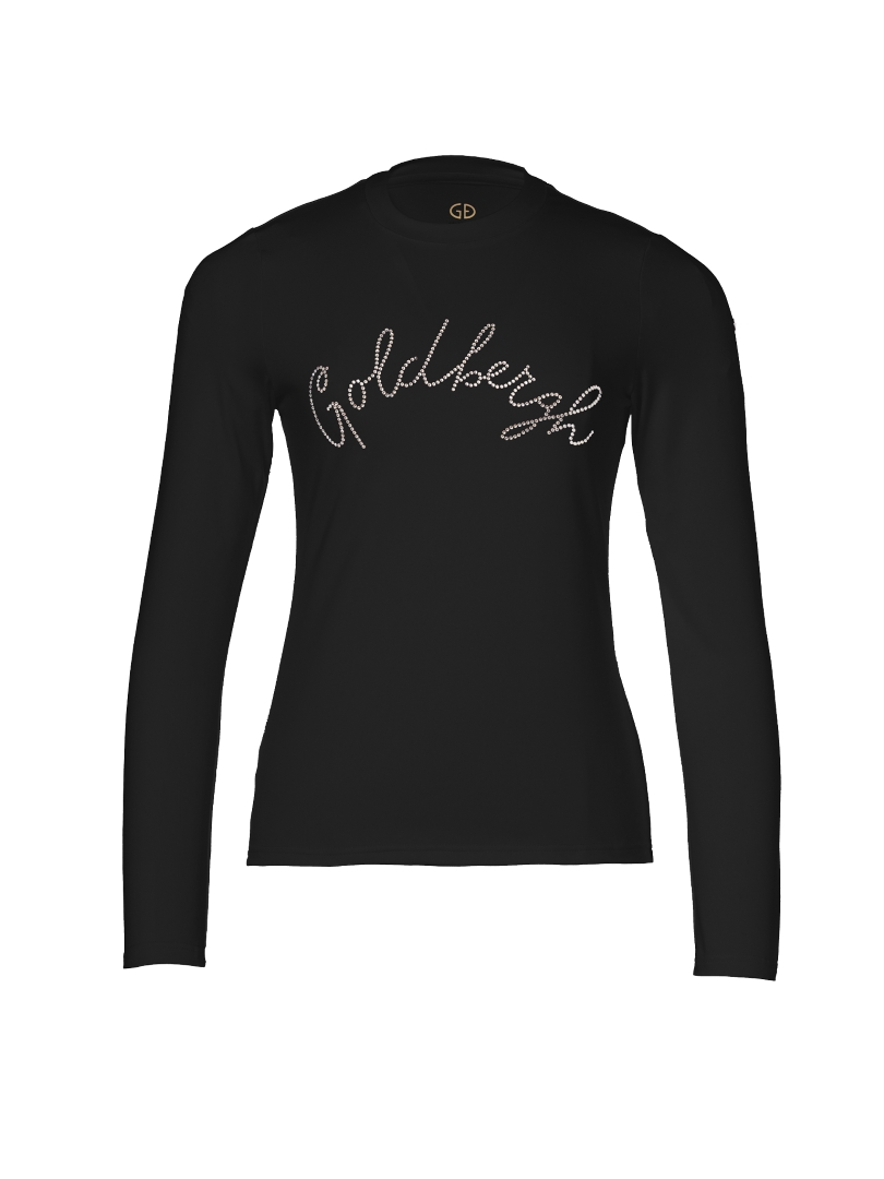 Goldbergh Womens Classic Long Sleeve Tee Noir |