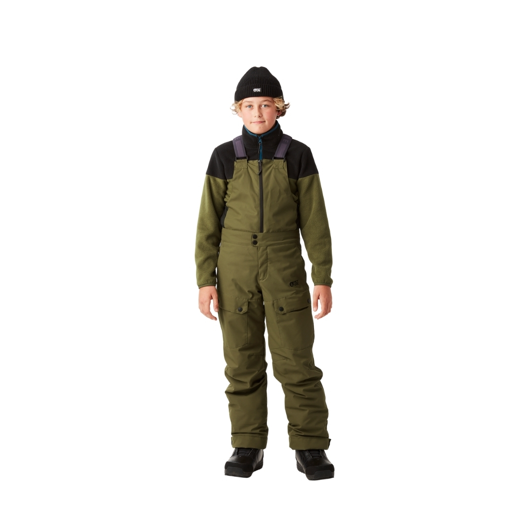 Picture Kids Snowy Toddler Bib Pants Vert Fonce | Tobacco
