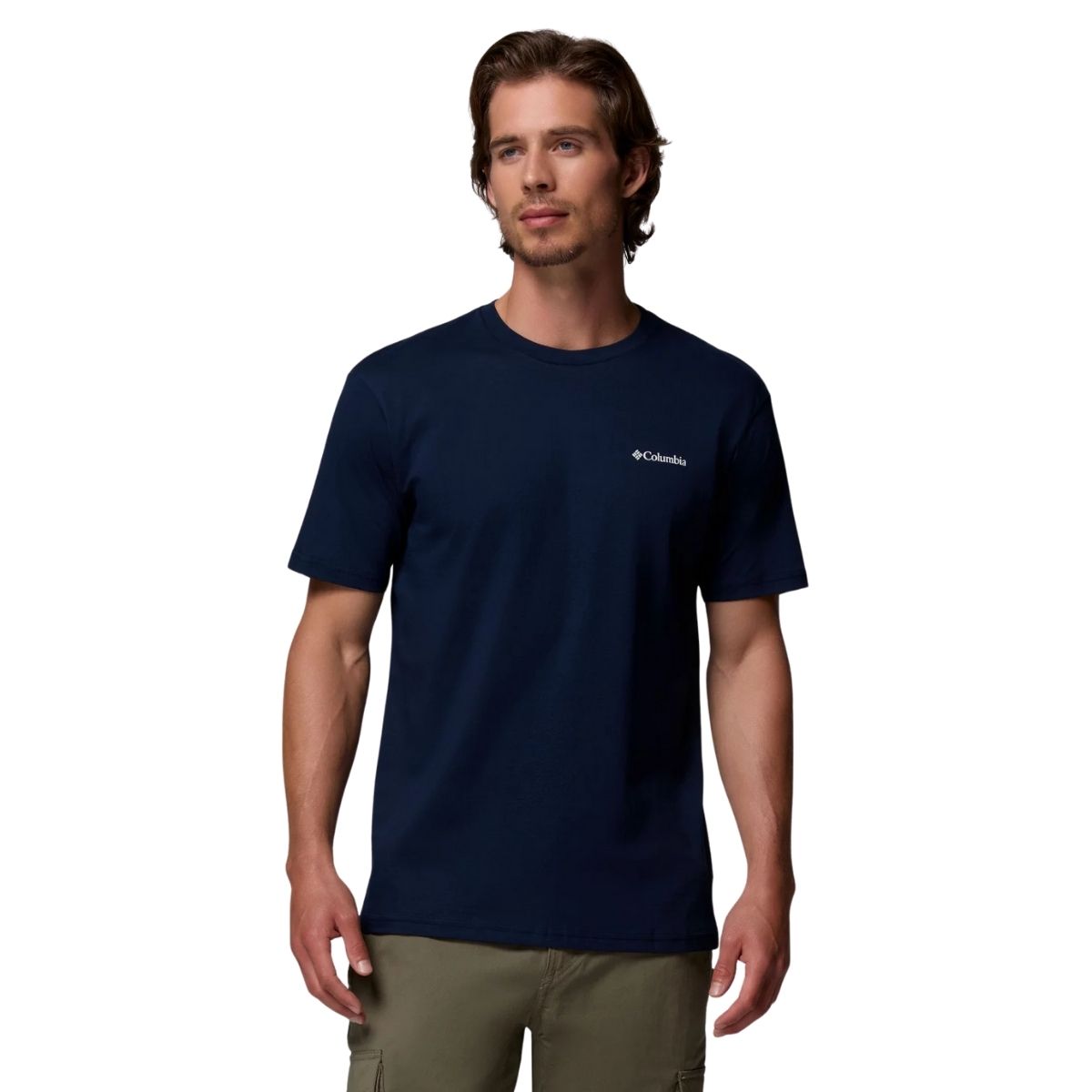 Columbia Mens North Cascades Short Sleeve Tee Marineblauw