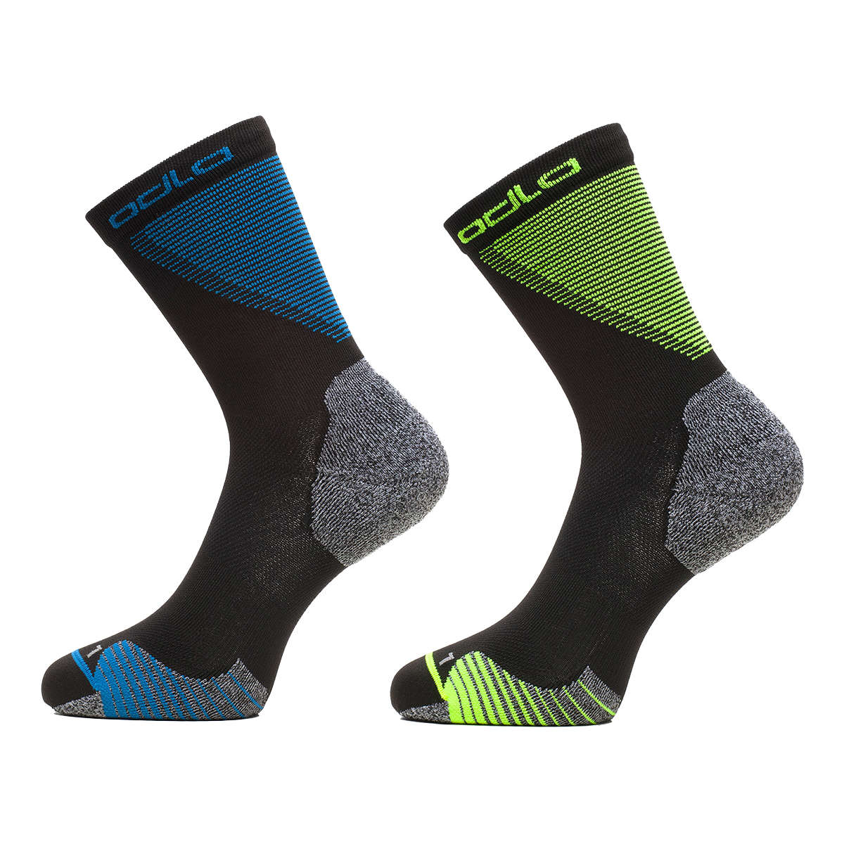 Odlo Socks crew Ceramicool 2 Pack Dessin Noir | 798350-70871
