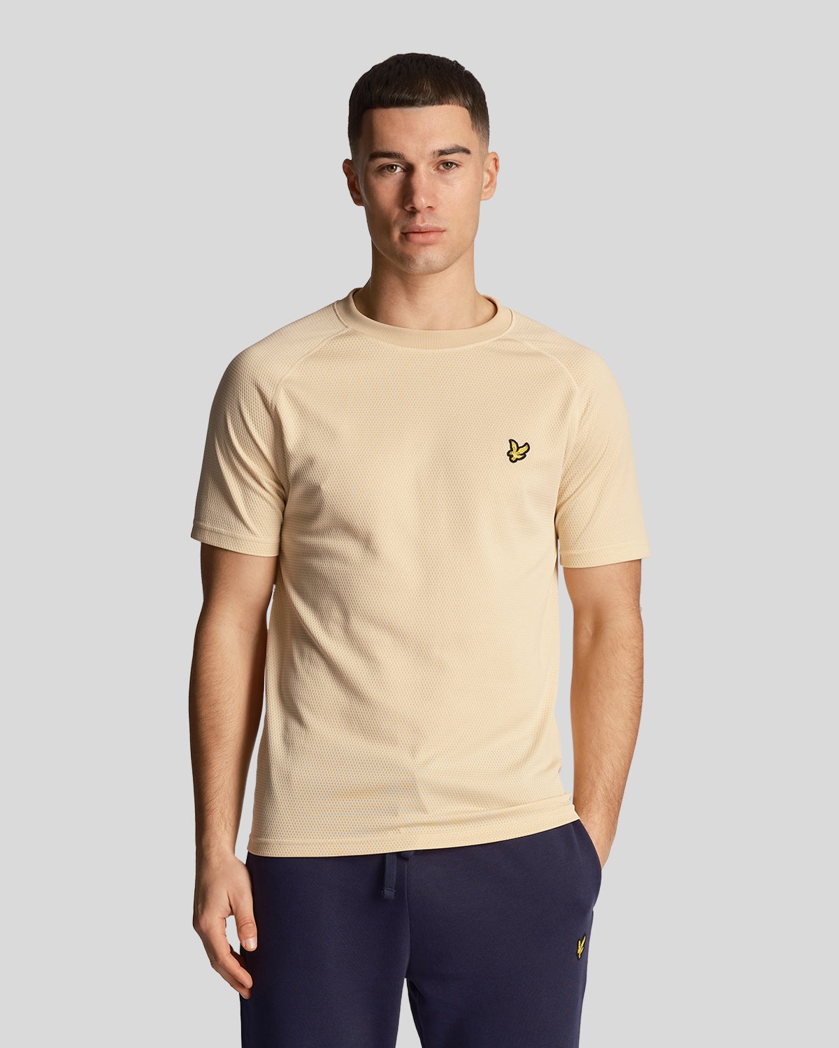 Lyle and Scott Mens Core Raglan Beige