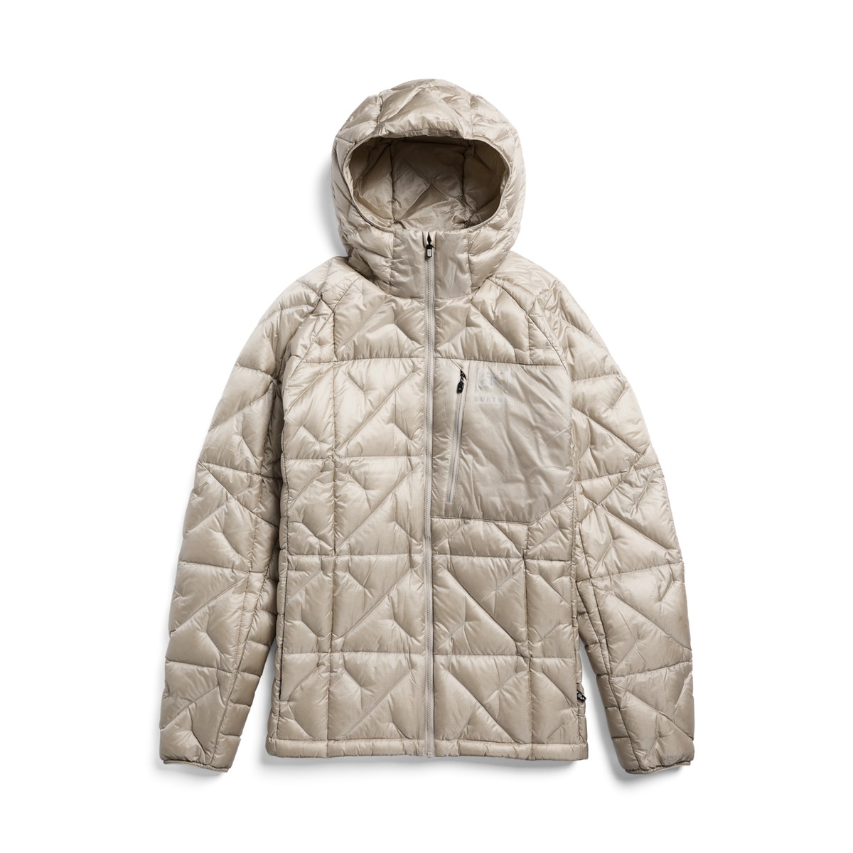 Burton Mens ak Baker Hooded Down Jacket Grijs