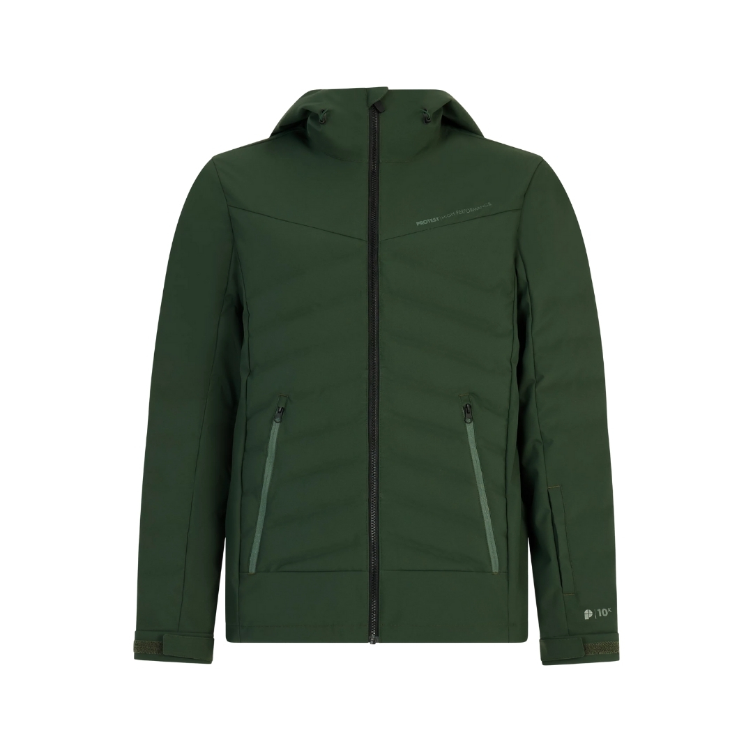 Protest Mens Prtmundo Snowjacket Groen