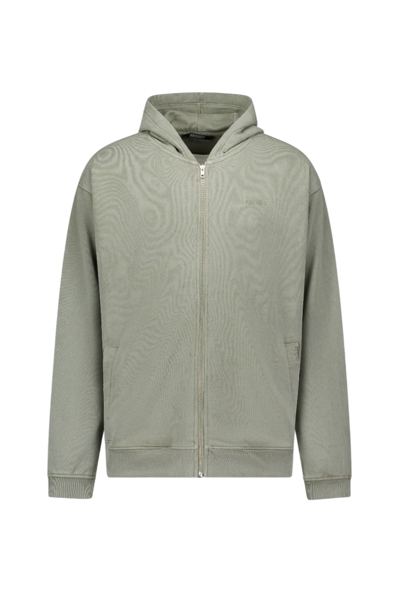 Airforce Mens Dyed Zip Vest Vert | 643 Laurel Oak