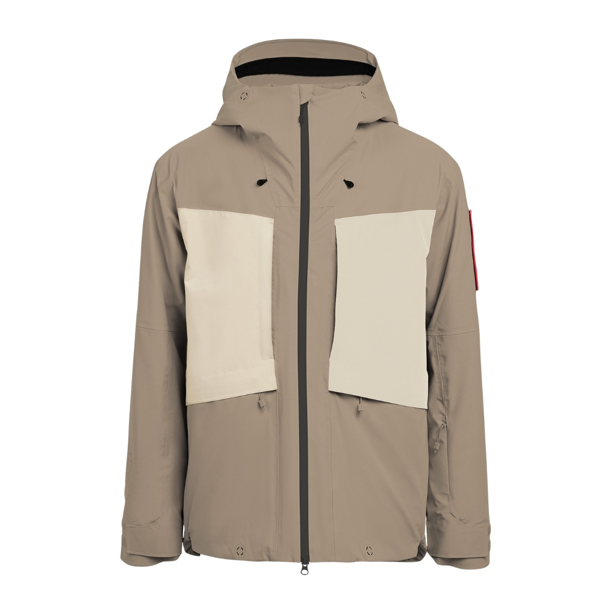The Mountain Studio Mens 3L Hybrid Shell Jacket Marron | Brindle/castle Wall