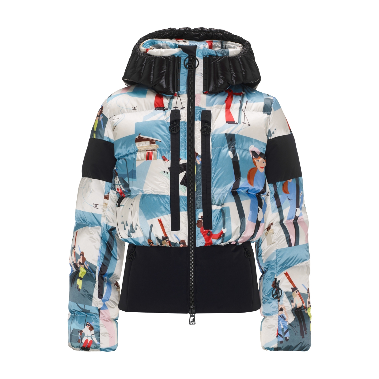 Toni Sailer Womens Bernadette Print Ski Jacket Zwart
