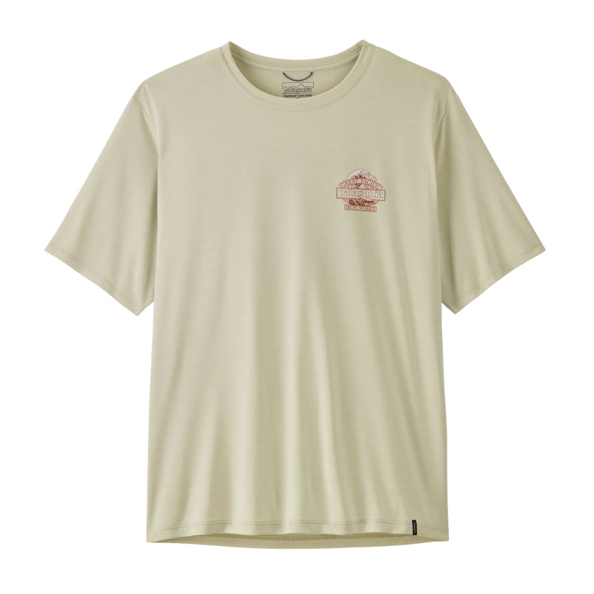 Patagonia Mens Cap Cool Daily Shirt / Great Waves Beige