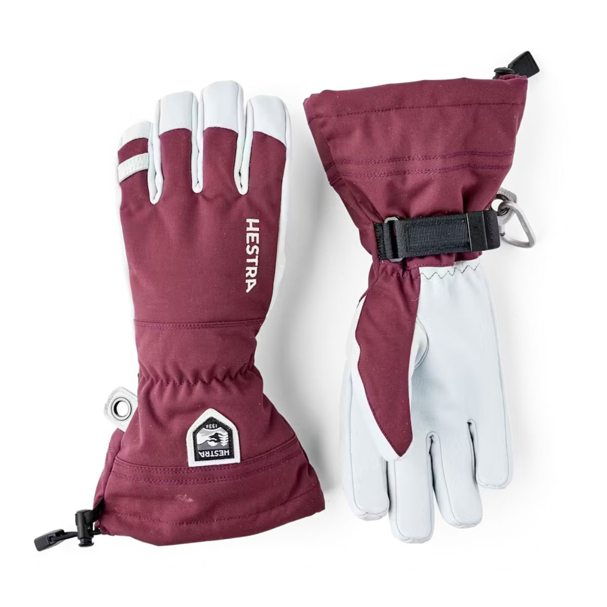 Hestra Army Leather Heli Ski 5-finger Bordeaux